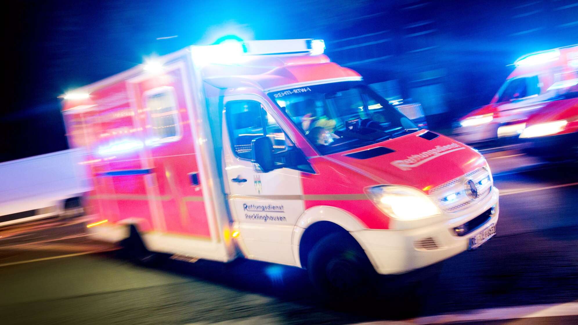 Rettungswagen im Einsatz