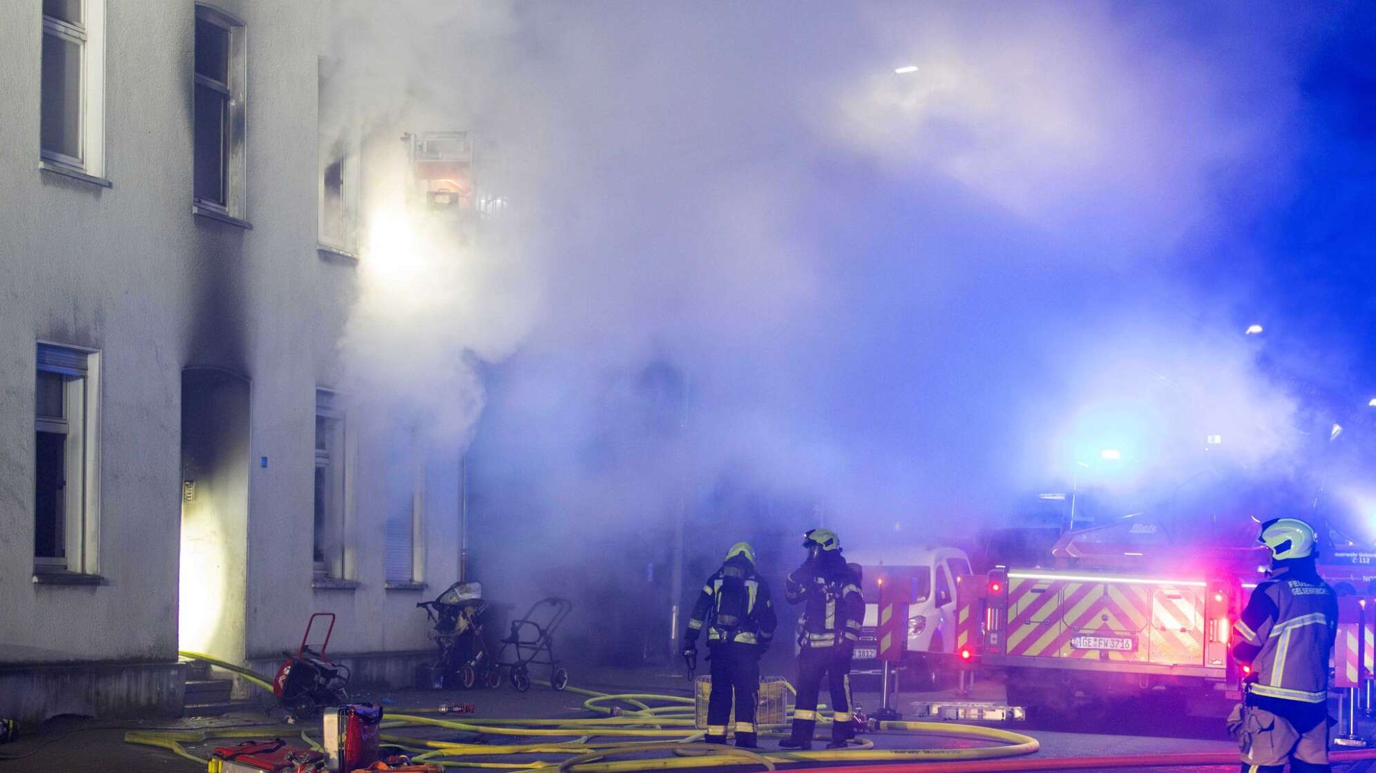 Brand in Mehrfamilienhaus in Gelsenkirchen