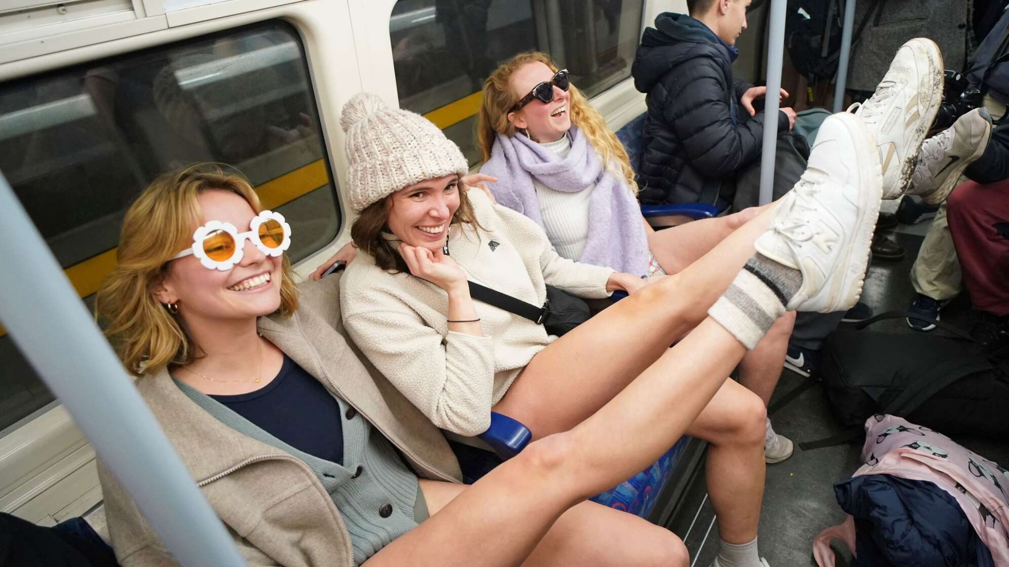 «No Trousers Tube Ride»: In London wird ohne Hose U-Bahn gefahren