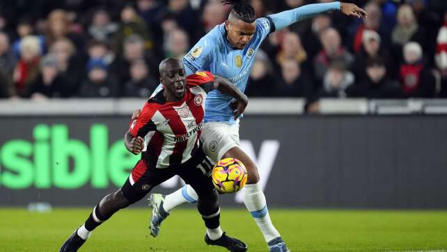 Man City kriselt wieder: 2:2 nach 2:0 beim FC Brentford