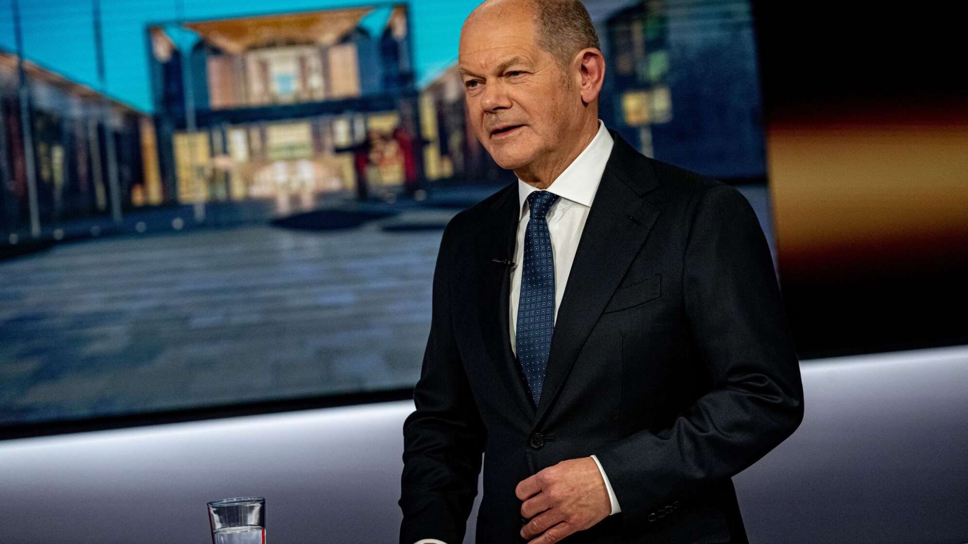 Aufzeichnung RTL Direkt mit  Scholz