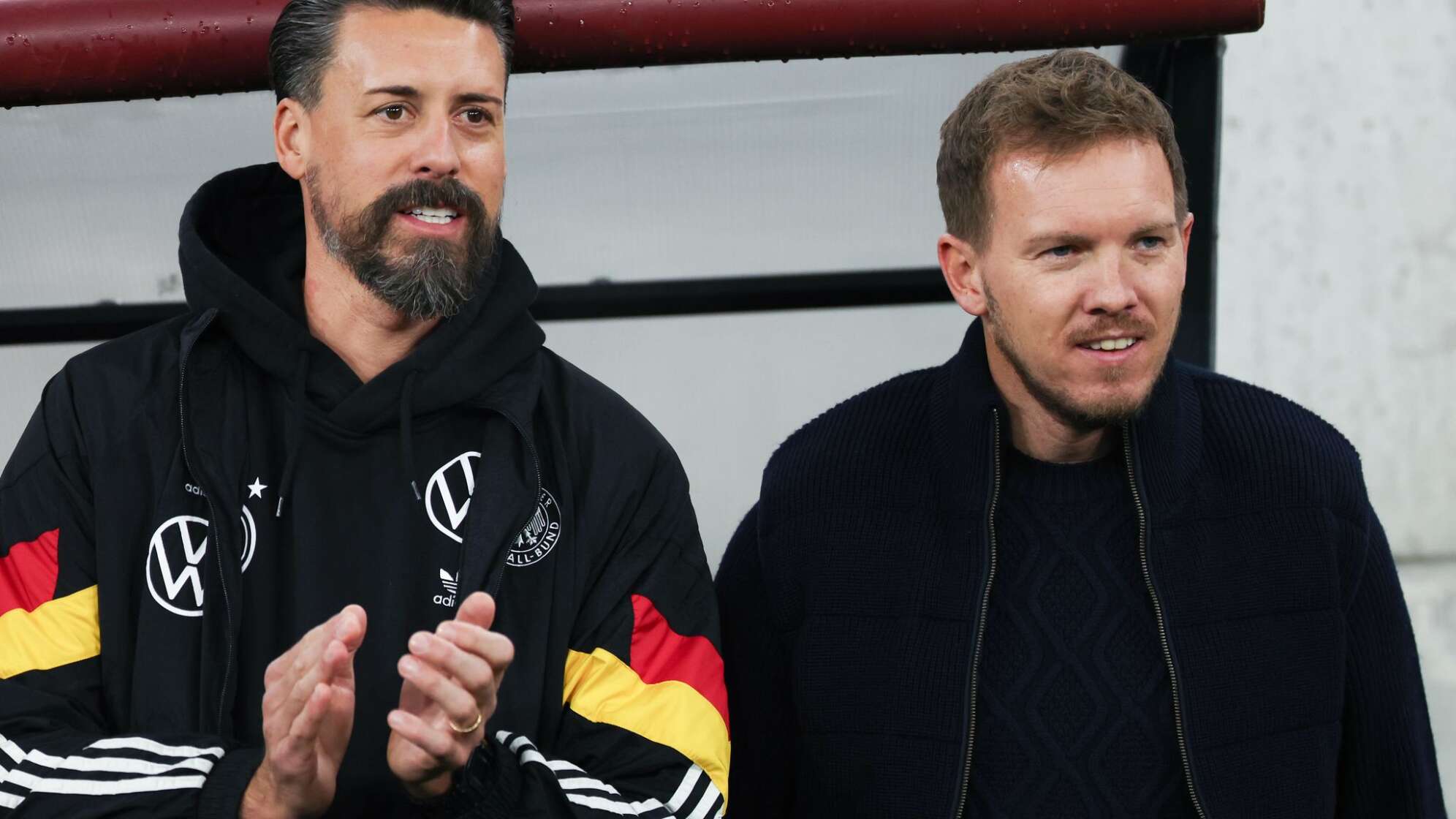 Sandro Wagner (l) und Julian Nagelsmann