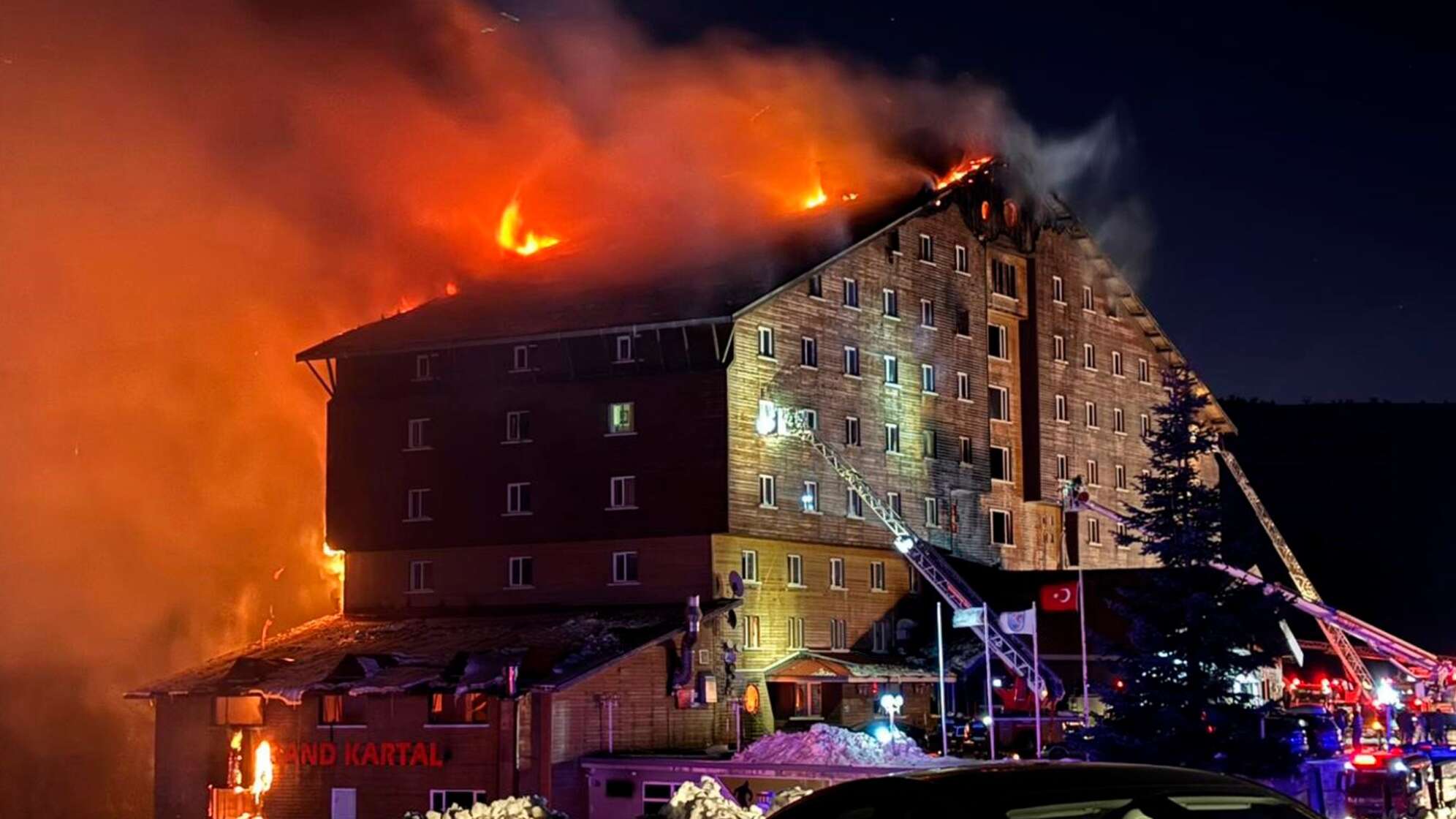 Brand in Ski-Ressort in der Türkei