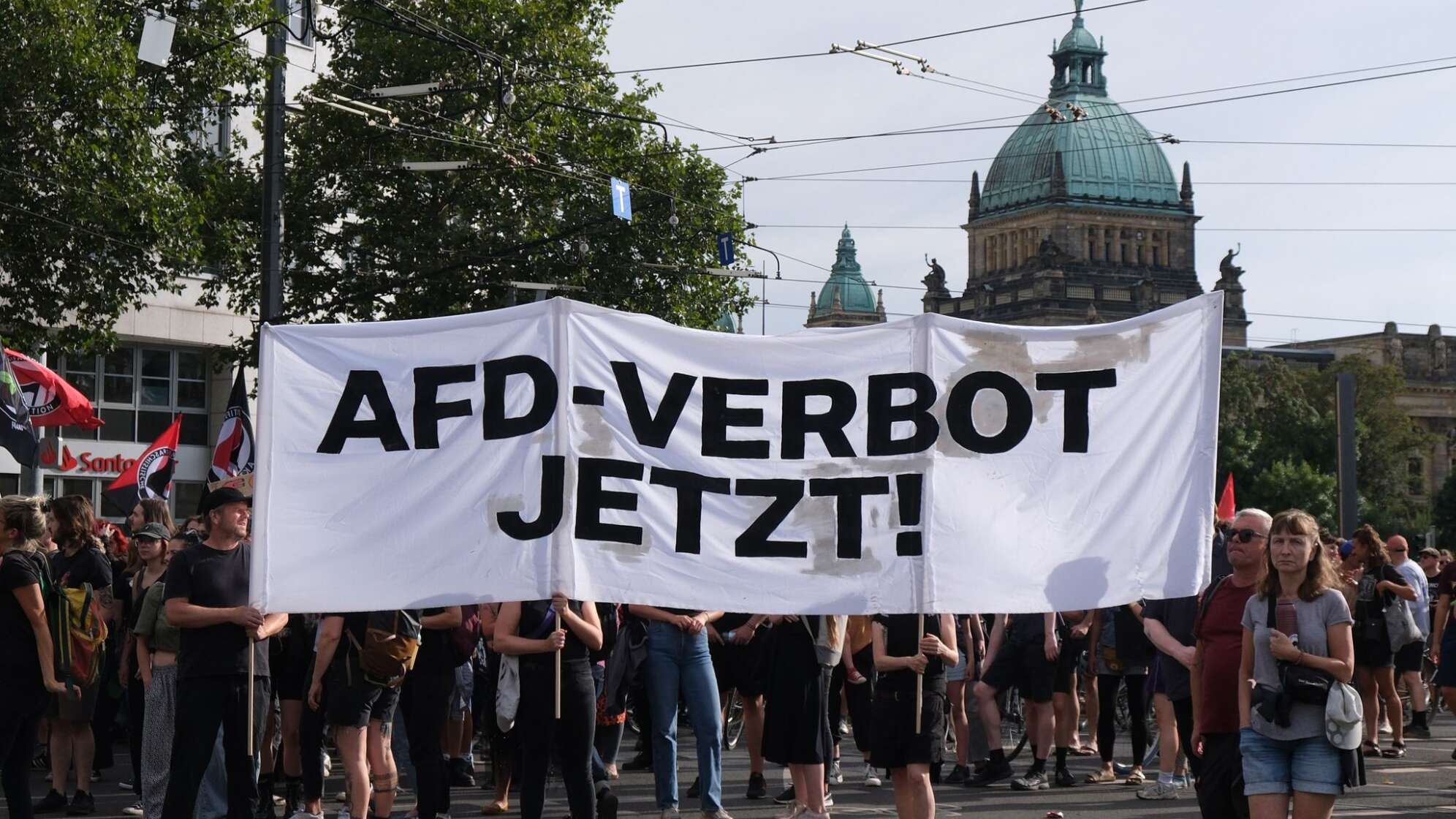 Demo gegen Rechts in Leipzig