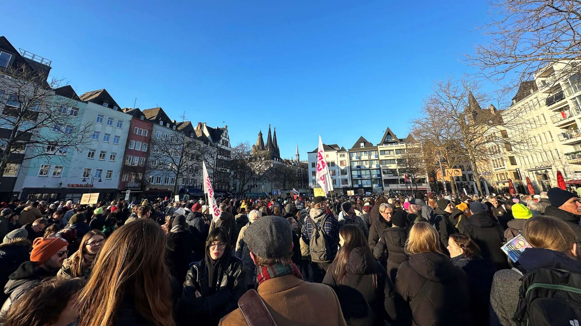 Demonstration zur Migrationspolitik – Köln