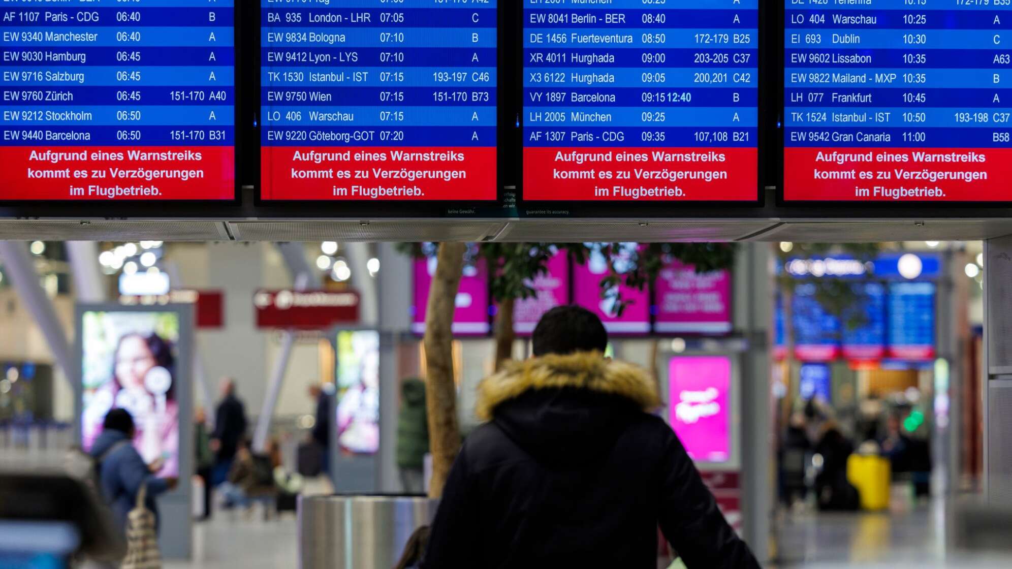 Warnstreiks - Flughafen Düsseldorf