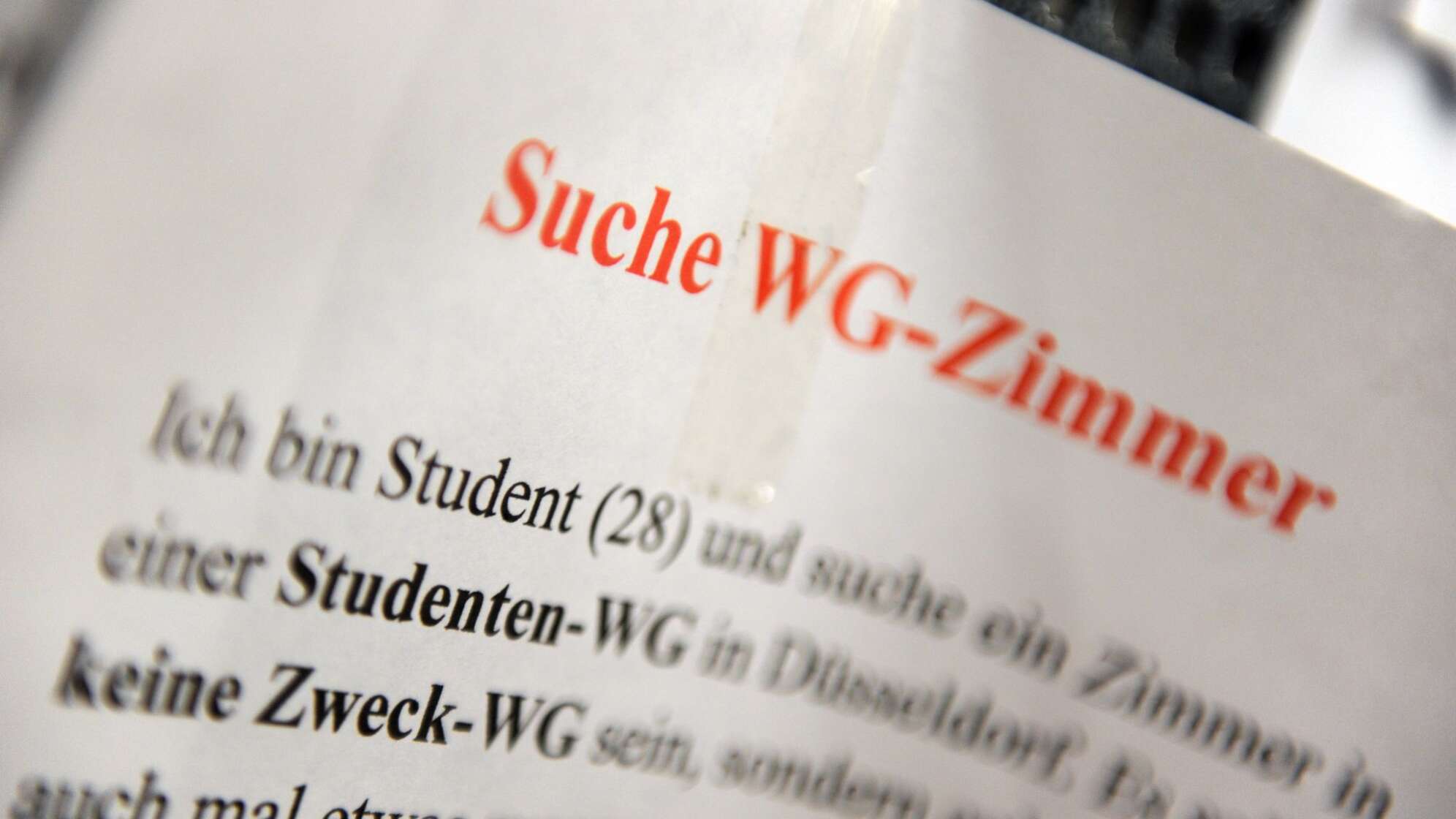 Suche nach WG-Zimmer