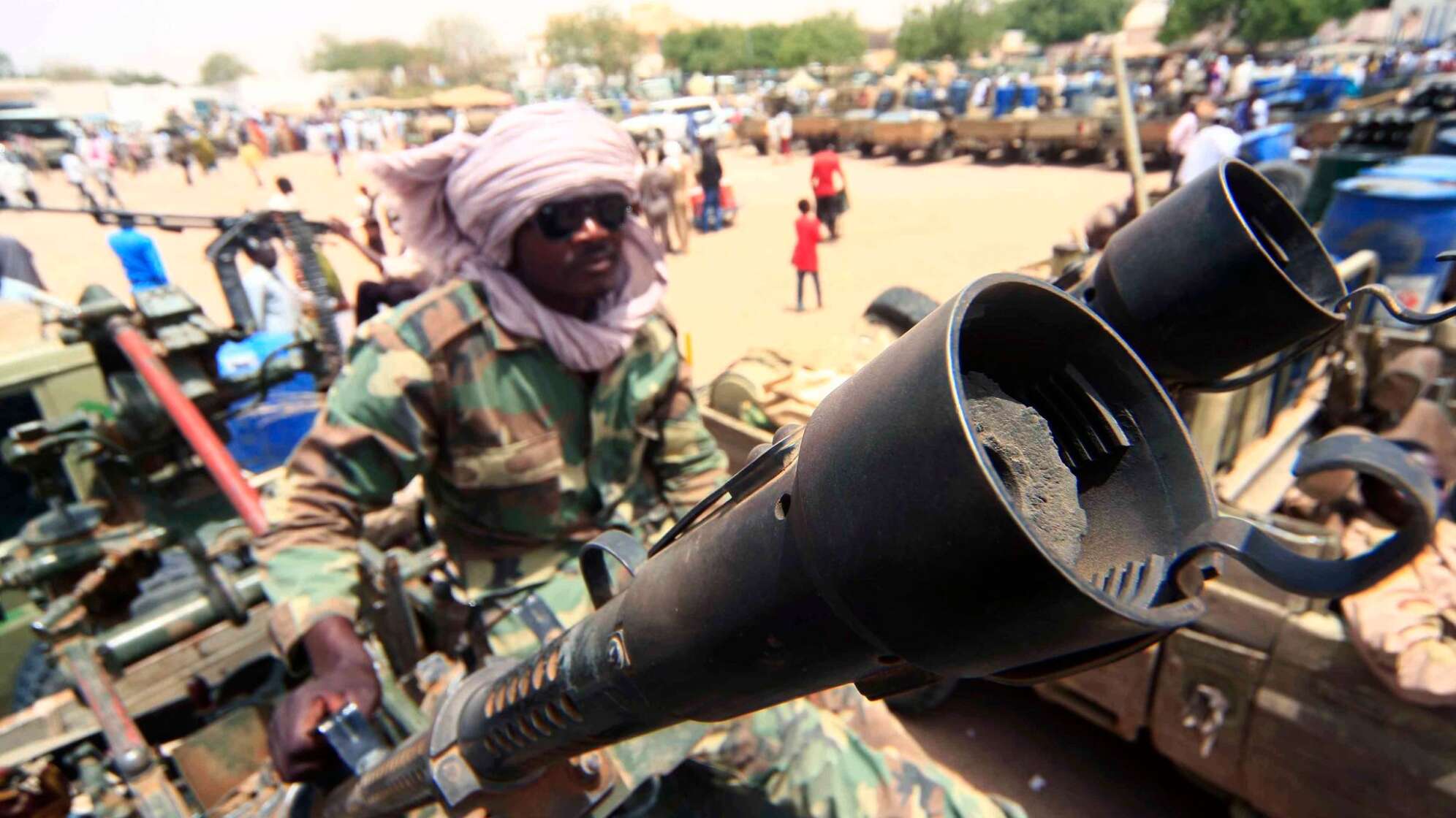 Milizionär im Sudan