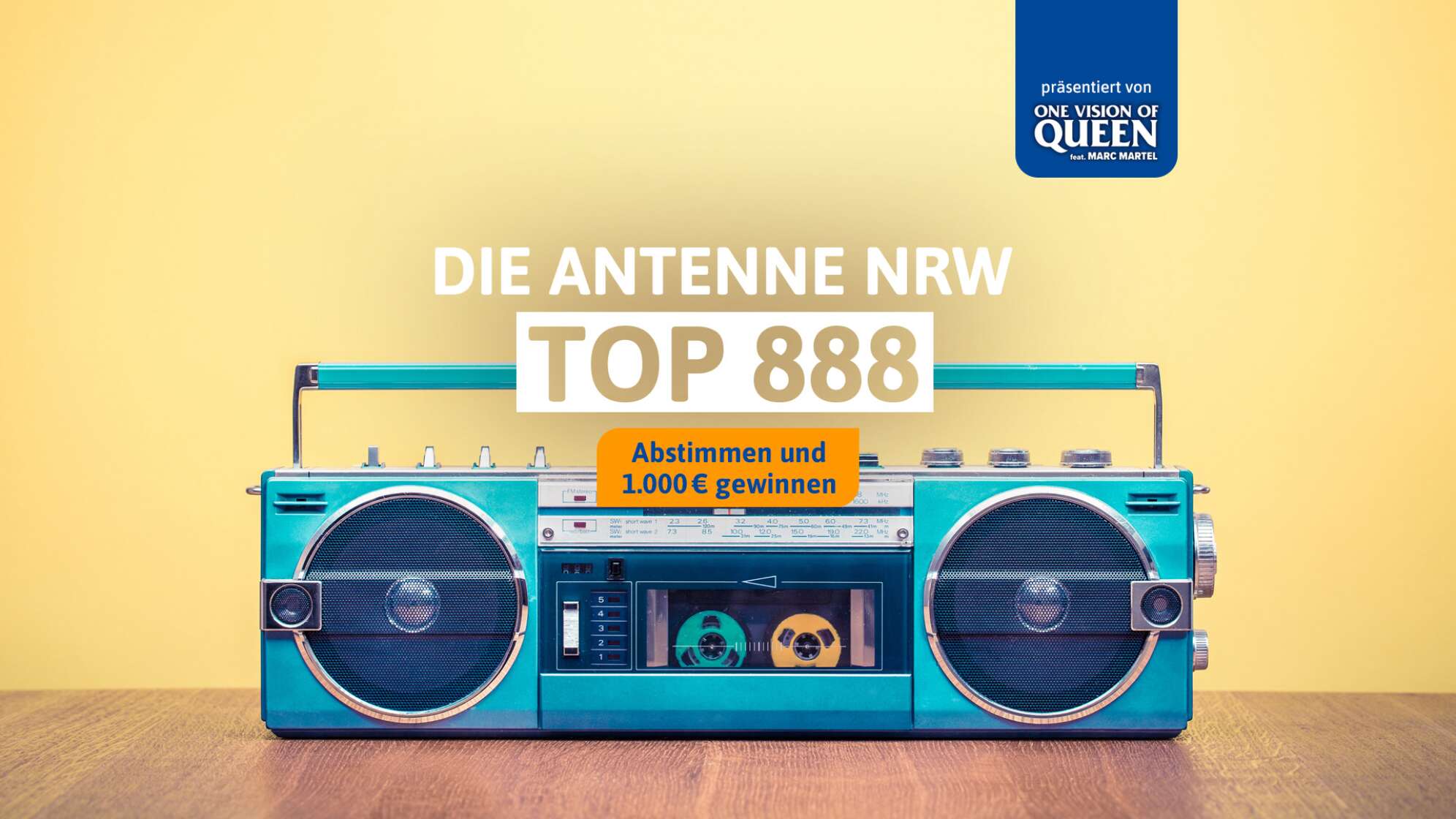 Die ANTENNE NRW Top 888: Jetzt abstimmen für eure Hitparade!