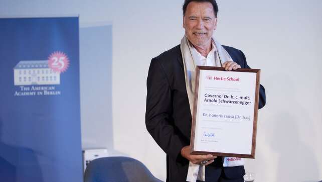 Arnold Schwarzenegger bekommt in Berlin einen Ehrendoktor