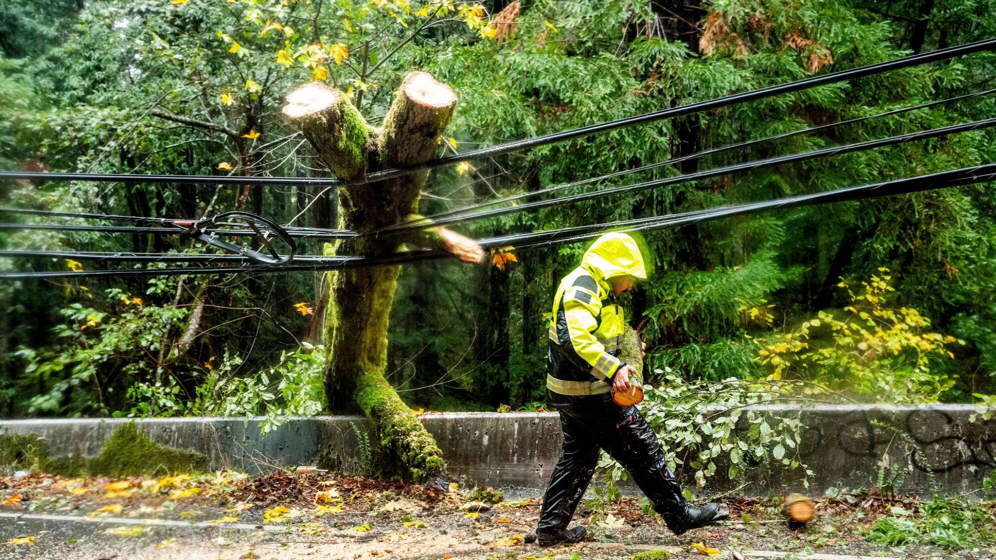 Stürme und Regen in Kalifornien