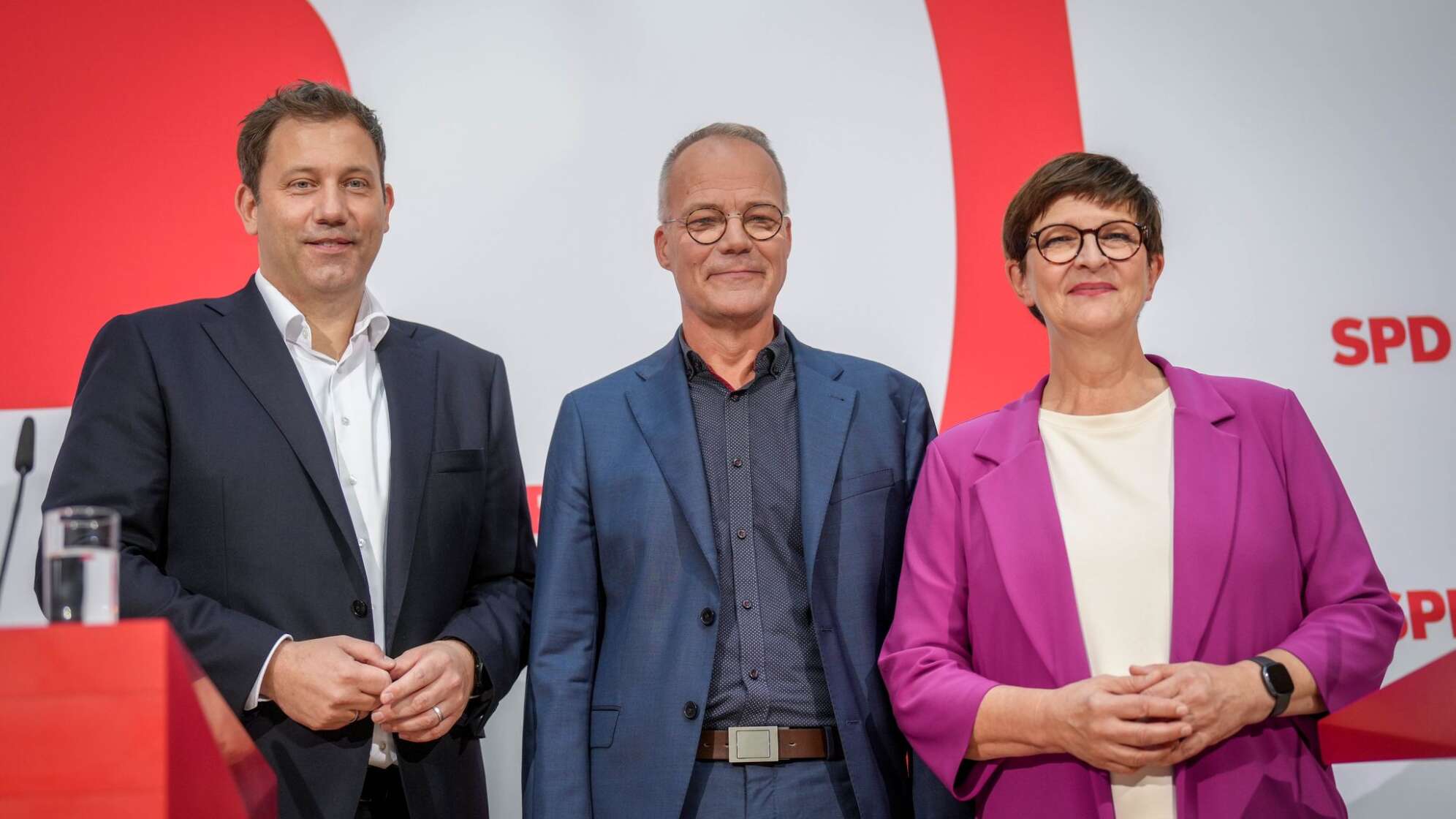 Lars Klingbeil, Matthias Miersch und Saskia Esken.