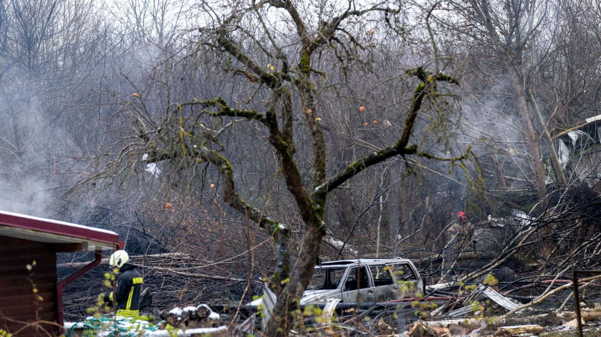 Frachtflugzeug aus Leipzig stürzt auf Wohngebäude in Litauen