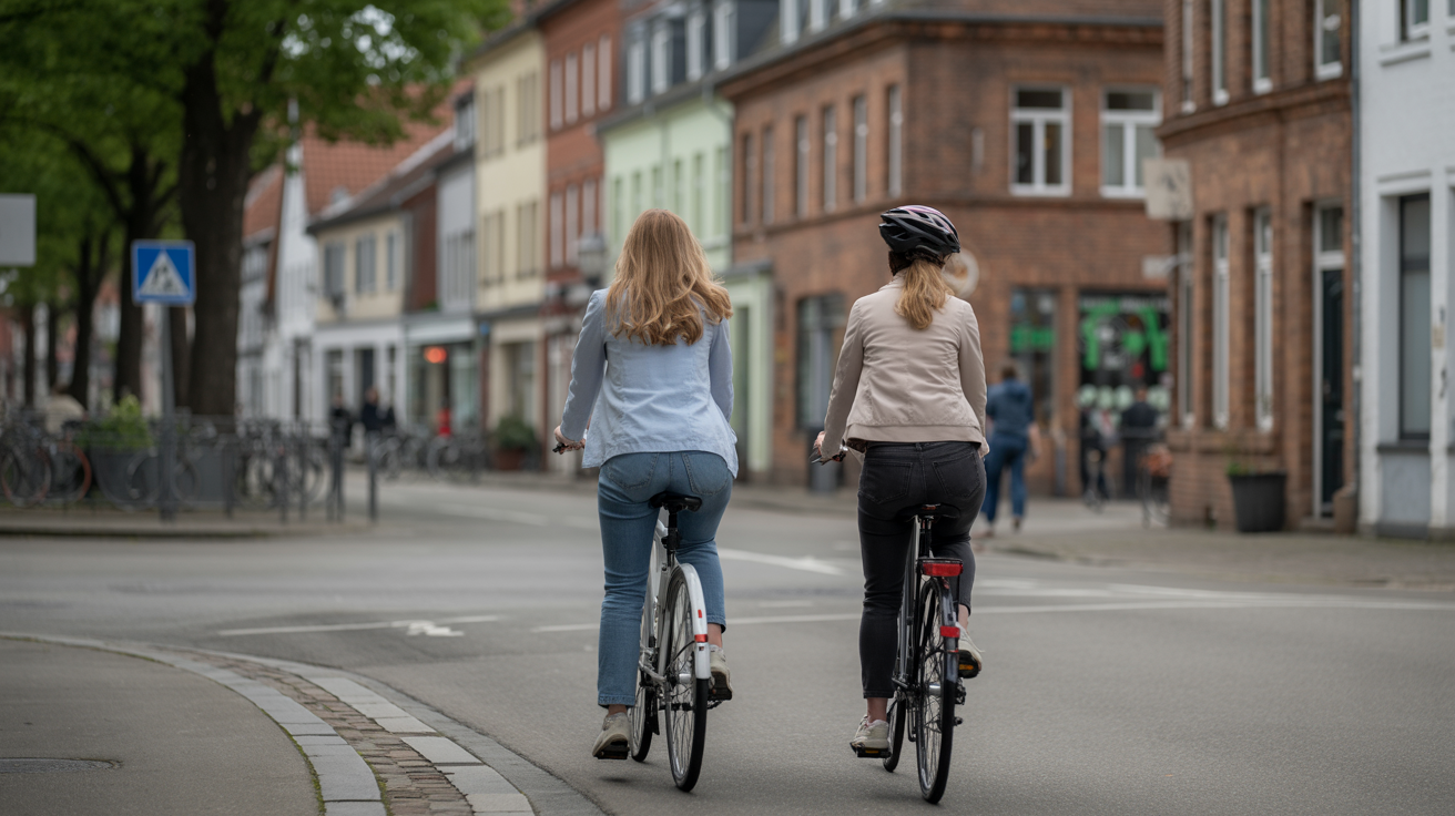 Beitragsbild zum Thema Radunfall in Ratingen: Zwei Radfahrerinnen verletzt