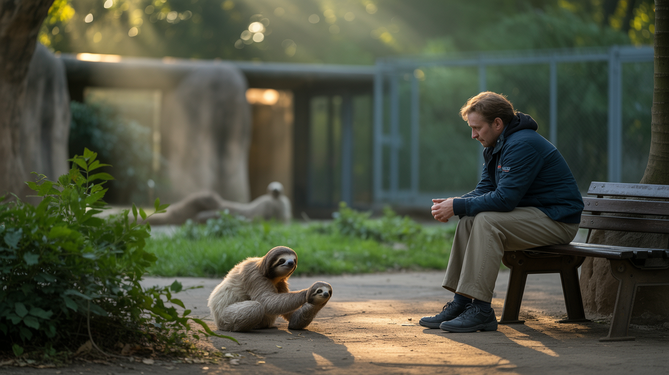 Beitragsbild zum Thema Tragischer Vorfall im Zoo Krefeld: Faultierbaby stirbt nach Absturz