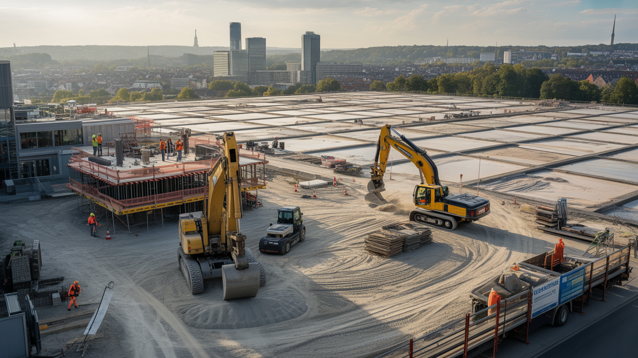 Beitragsbild zum Thema Rohstoffmangel in NRW: Kies und Sand behindern Bauprojekte