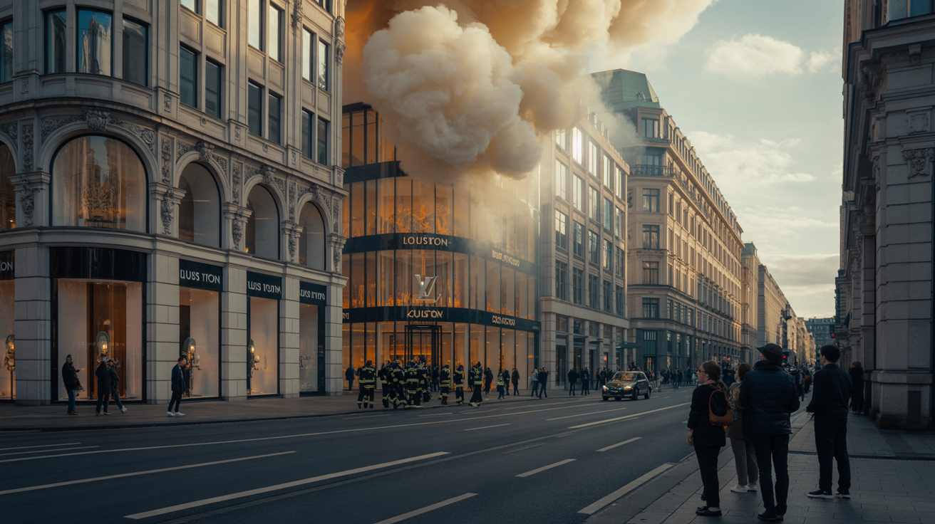 Beitragsbild zum Thema Feuerwehreinsatz in Düsseldorf: Louis Vuitton verqualmt