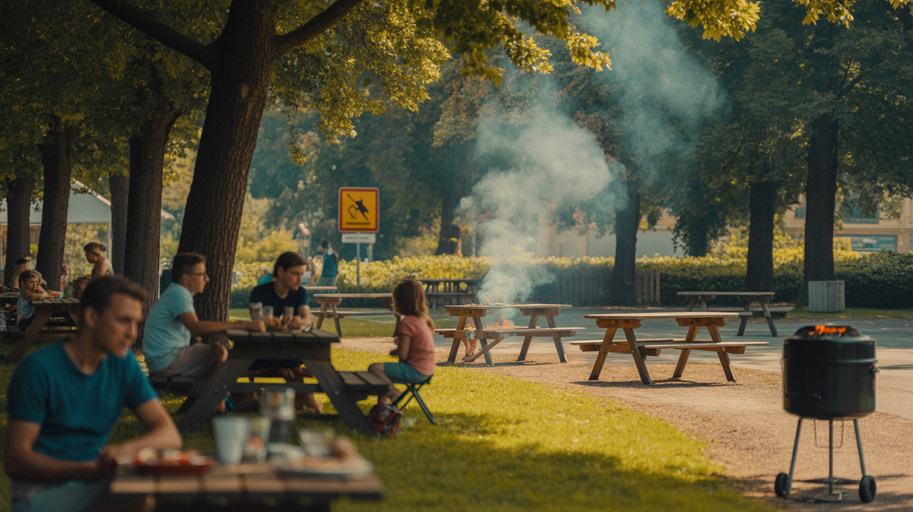 Beitragsbild zum Thema Grillen in NRW: Aktuelle Verbote und die Brandgefahr im Sommer