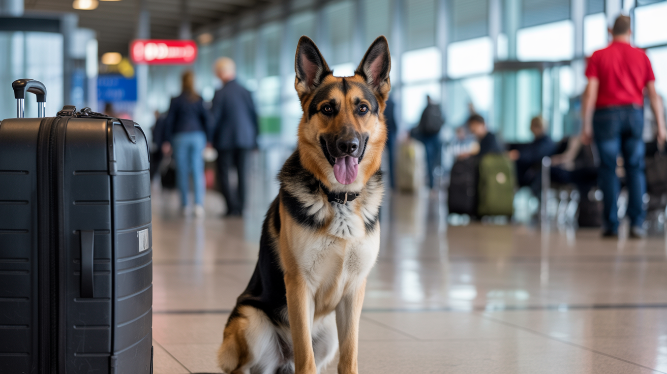 Beitragsbild zum Thema Zollhund erschnüffelt Drogen im Wert von 600.000 Euro am Flughafen Köln/Bonn
