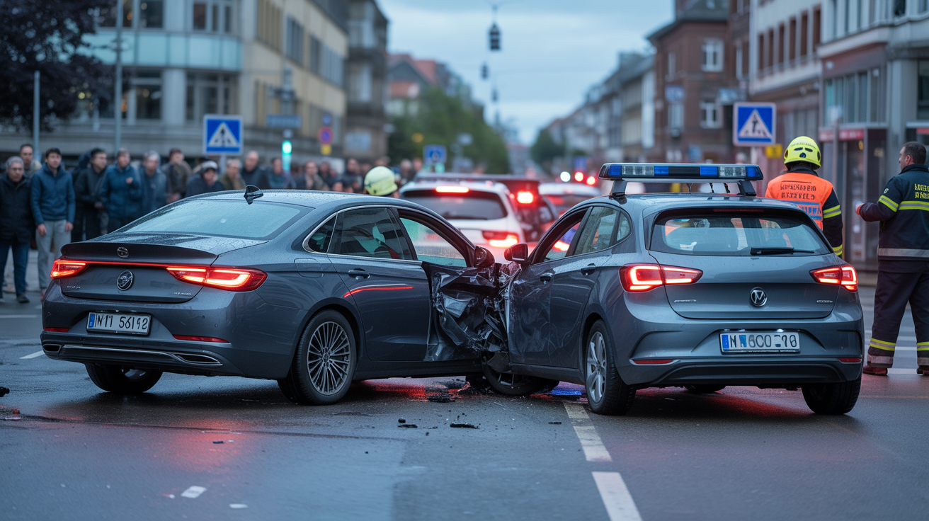 Beitragsbild zum Thema Schwerer Verkehrsunfall in Solingen: 19-Jähriger verliert Kontrolle über 340 PS starkes Auto