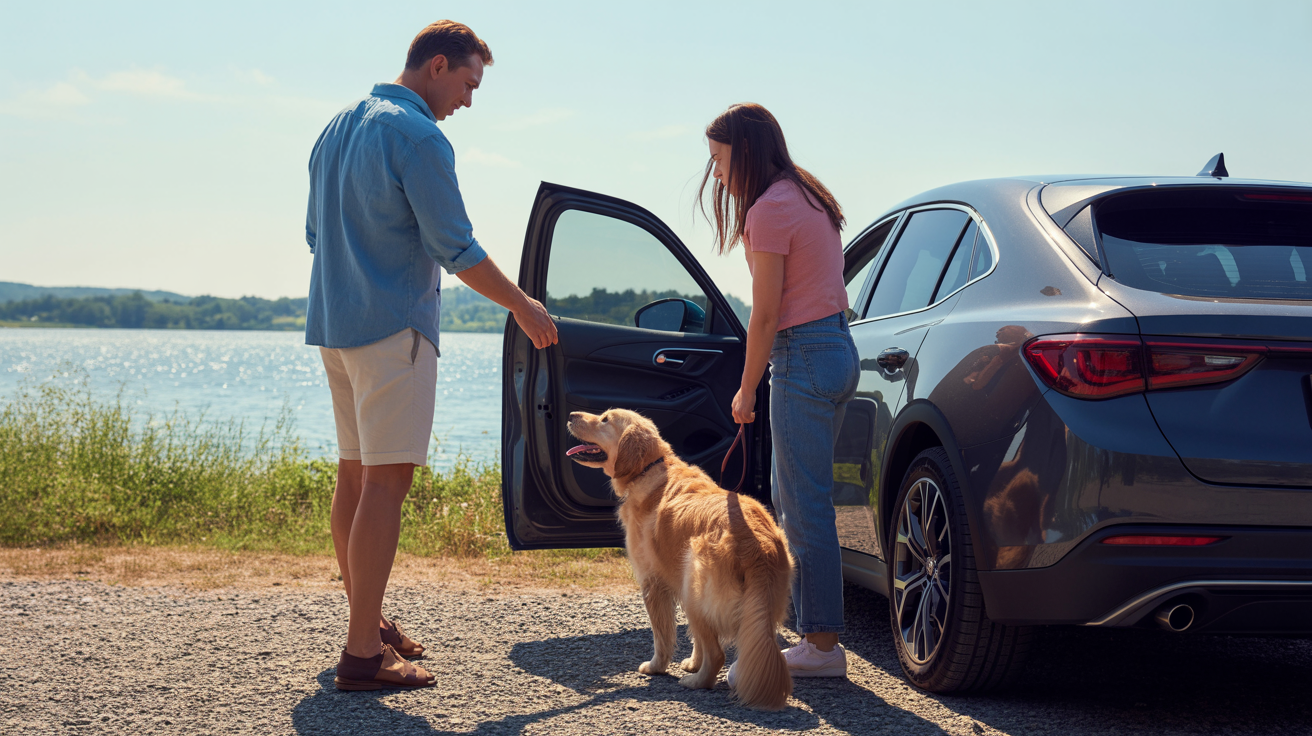 Beitragsbild zum Thema Hund überlebt 40 Minuten in heißem Auto am Hennesee