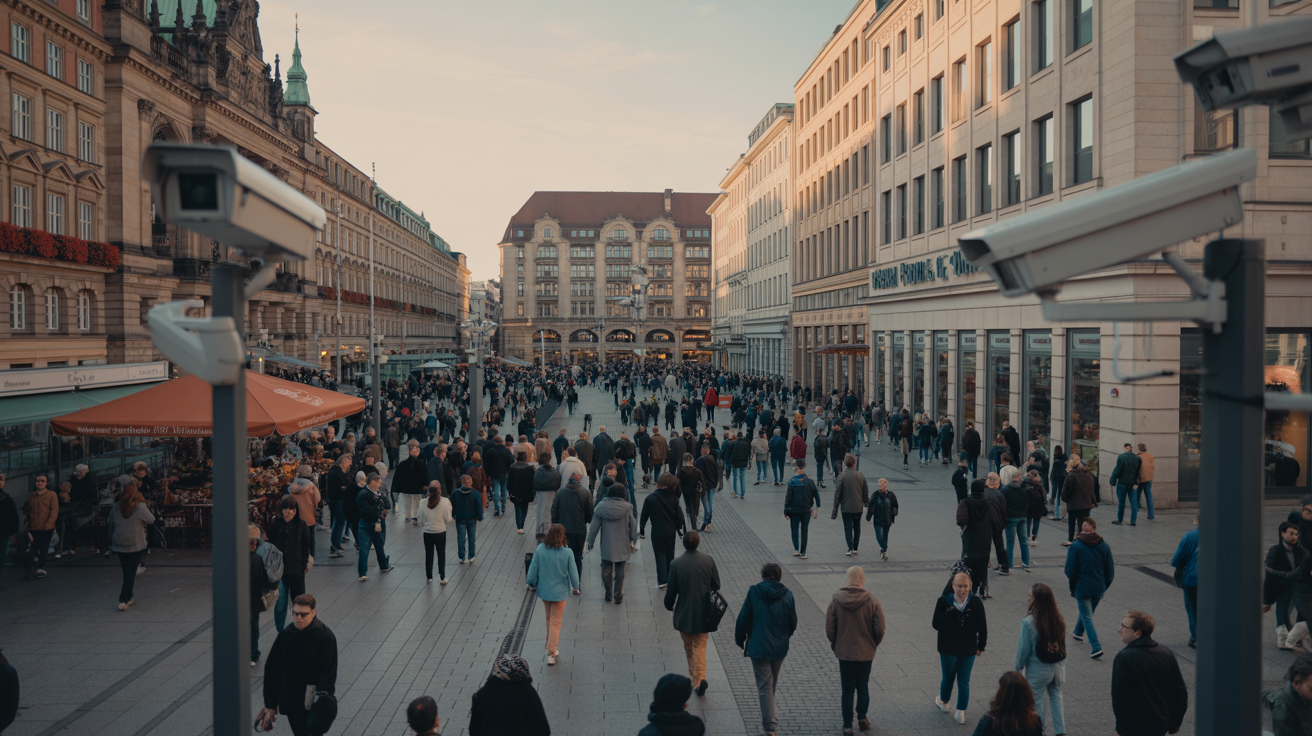 Beitragsbild zum Thema Videokameras fördern Sicherheit in der Essener Innenstadt