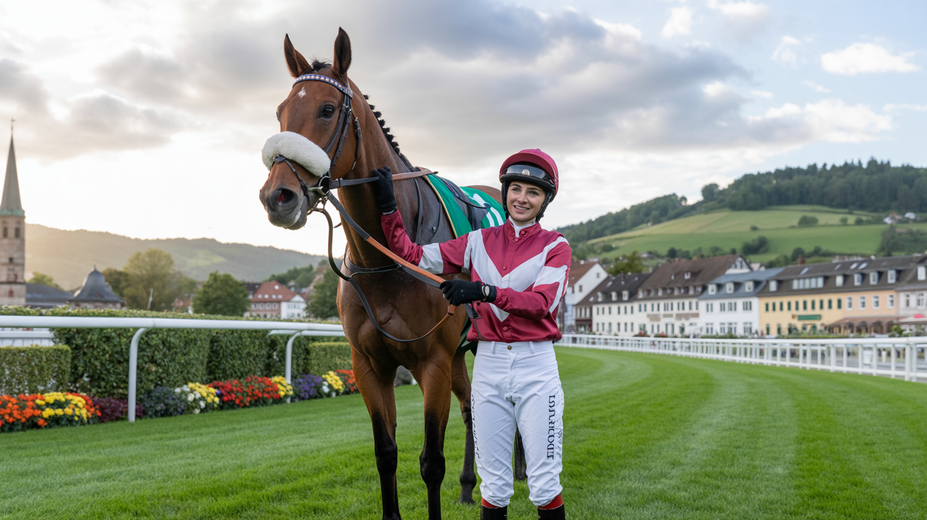 Beitragsbild zum Thema Nina Baltromei: Erste Frau gewinnt deutsches Galopper-Derby
