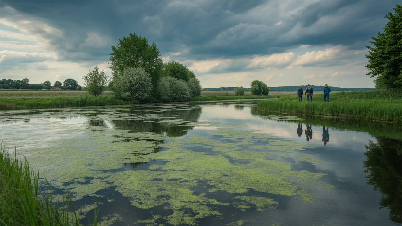 Beitragsbild zum Thema Algenblüte auf dem Jröne Meerke - Rhein-Kreis Neuss reagiert