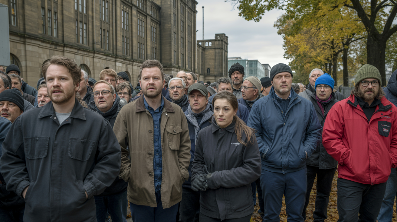 Beitragsbild zum Thema Betriebsversammlungen bei ThyssenKrupp Steel: Protest in Dortmund