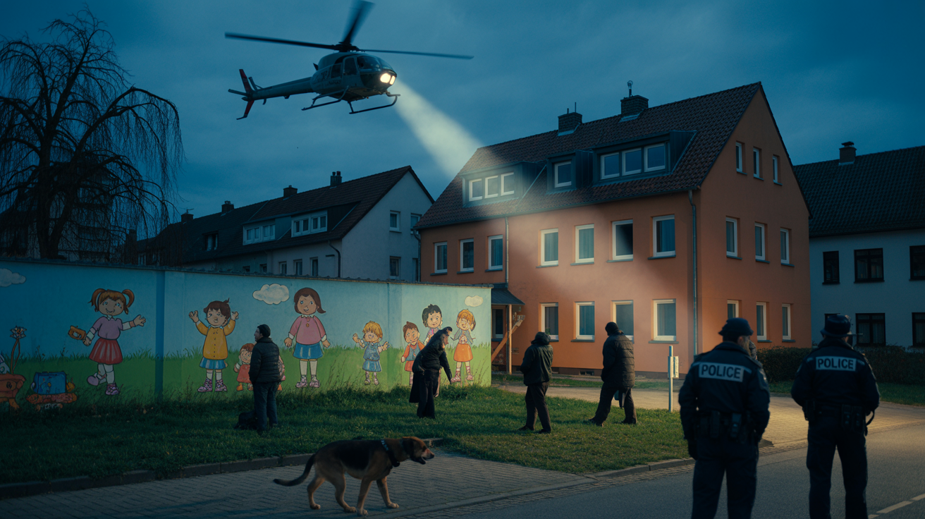 Beitragsbild zum Thema Köln: Polizei sucht mit Hubschrauber nach Einbrechern im Kindergarten