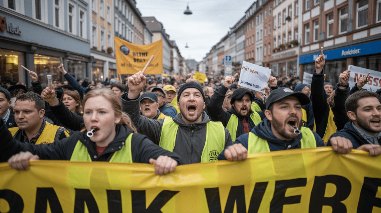 Beitragsbild zum Thema Warnstreik von Brotherstellern in Alsdorf: Höhere Löhne gefordert