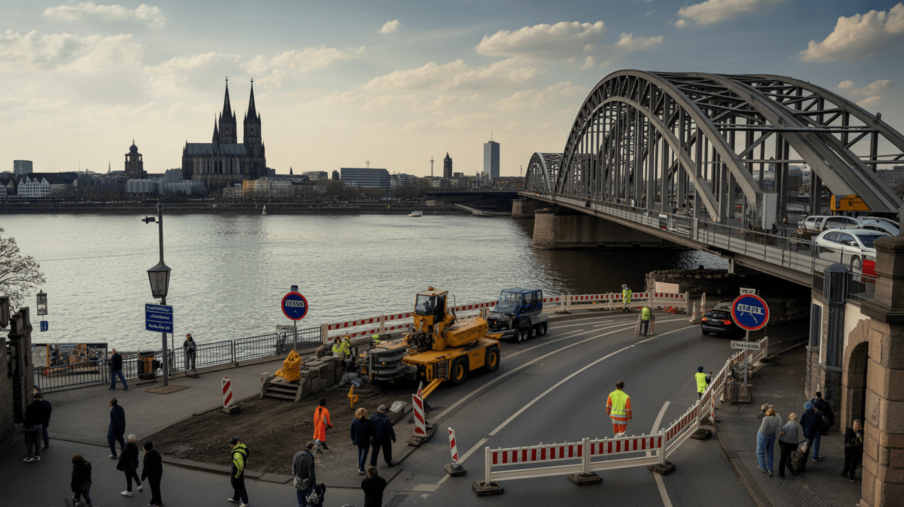 Beitragsbild zum Thema Verkehrsbeeinträchtigungen durch Baustellen in Köln während der Sommerferien