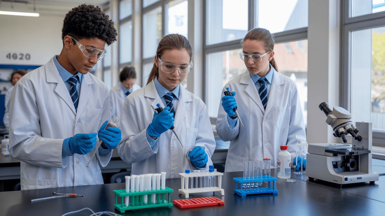 Beitragsbild zum Thema Ferienstart im Labor: Schüler entdecken Biotechnologie in Bielefeld