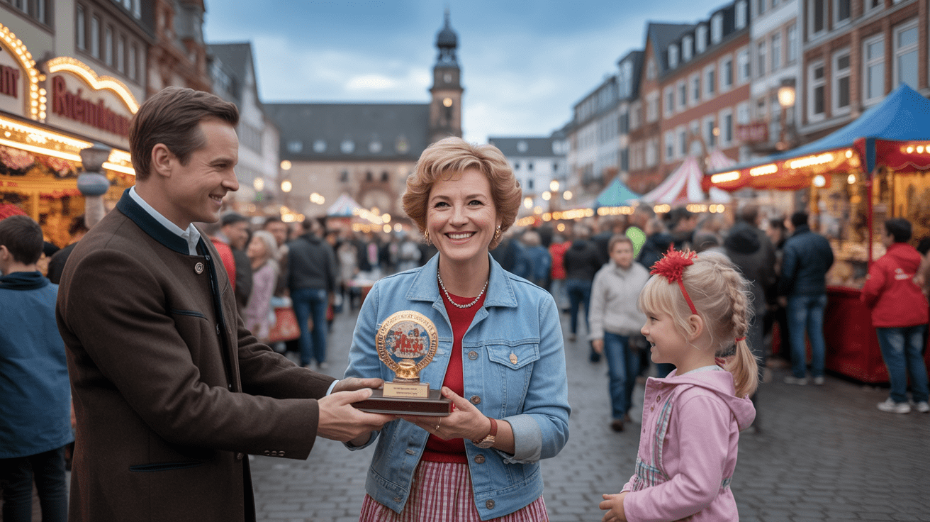 Beitragsbild zum Thema Renate Wilmering erhält Ehrung bei der Rheinkirmes 2025