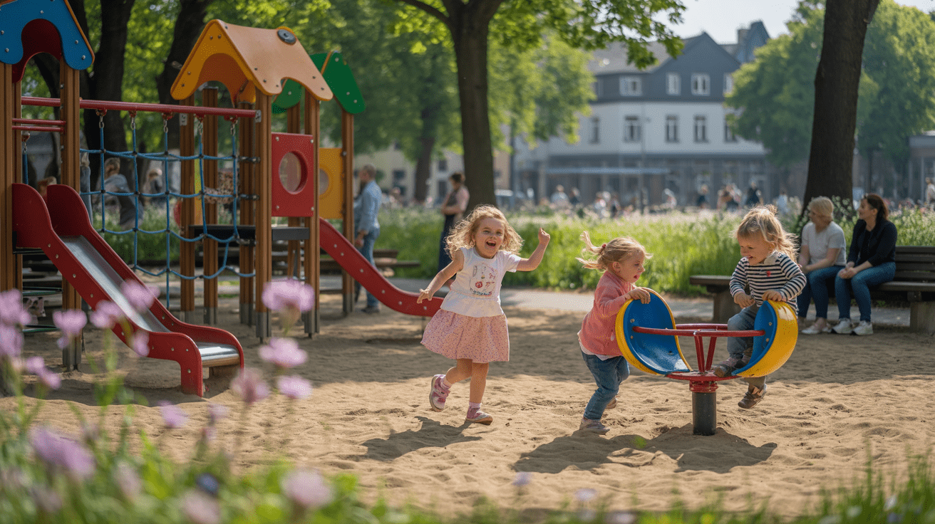 Beitragsbild zum Thema Neuer Spielplatz im Johannes-Giesberts-Park in Nippes eröffnet