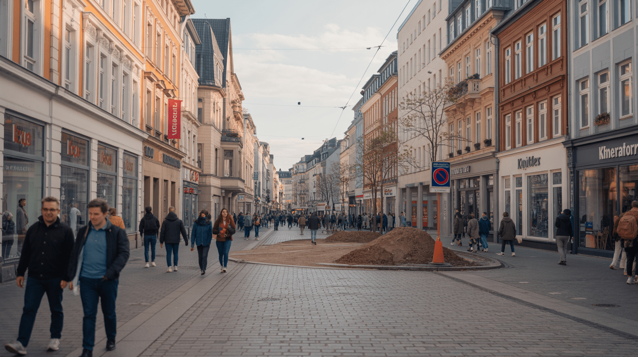 Beitragsbild zum Thema Innenstadtentwicklung in Krefeld: Positive Veränderungen erkennbar