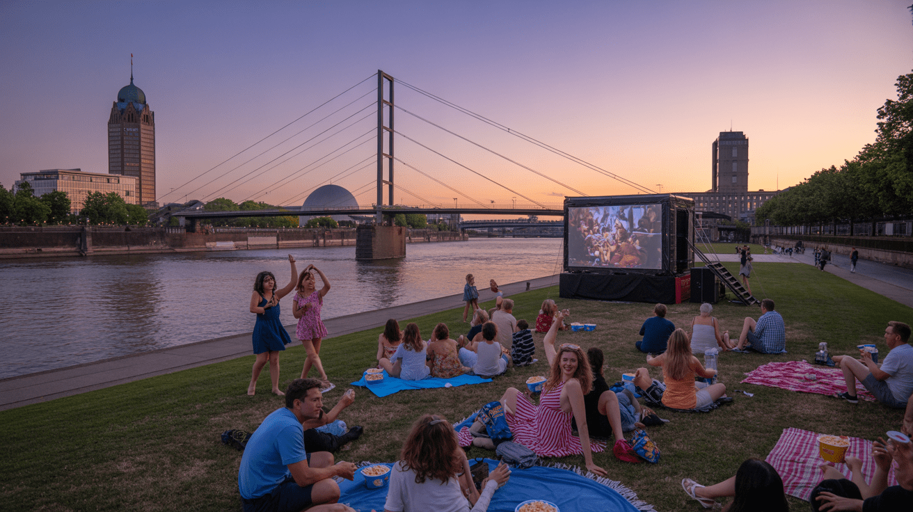 Beitragsbild zum Thema Open-Air-Kino Düsseldorf: Programm und Specials im August 2025