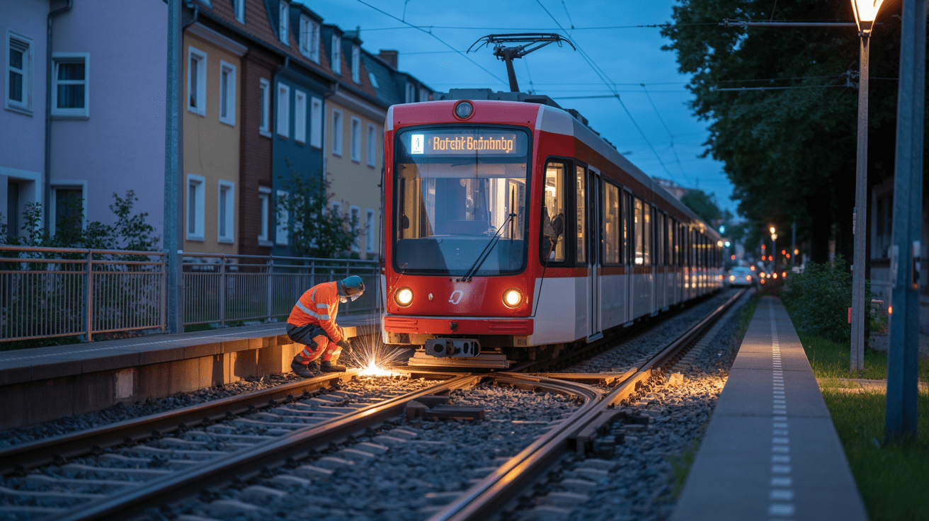 Beitragsbild zum Thema Nächtliche Schweiß- und Schleifarbeiten der KVB in Deutz