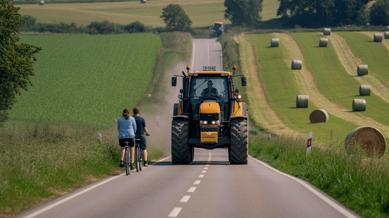 Beitragsbild zum Thema Münster: Landwirte setzen auf gegenseitige Rücksicht im Verkehr